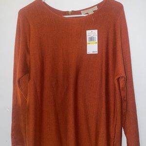 Burnt orange michael kors tunic